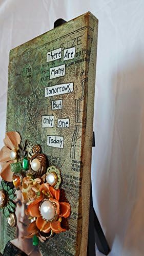 Vintage Photo Art, Mixed Media Art on Canvas, Shabby Chic, Unique Gift Idea