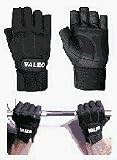 Valeo Leather Half-Finger Gloves with Wrist Support VAL103,