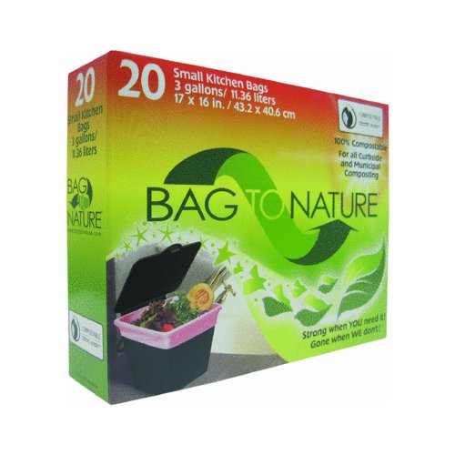 BagToNature Compostable Bag And Liner, 20 (3 gallon) bags Kitchen
