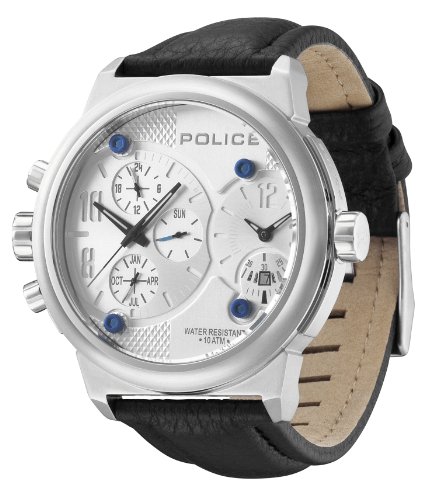 Police Herren-Armbanduhr XL Viper Analog Leder P12739JIS-04