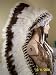 Deluxe Double Trailer Native American Feather Headdress, Reproduction