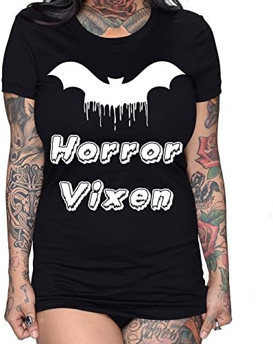Women's Rudechix Horror Vixen T-Shirt Black L