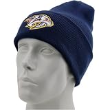 Reebok - Reebok Nashville Predators Navy Blue Watch Knit Beanie