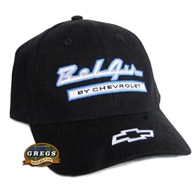 Bel Air Hat By Chevrolet Bowtie Hat Cap Black Apparel Clothing by Chevrolet Apparel