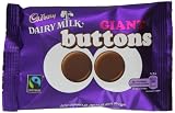 Cadbury Dairy Milk Chocolate Buttons Giant Bag 40 g (Pack of 18)