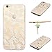 iPhone 6 Case,LUOLNH Henna White Pineapple Clear Plastic Case Cover for iPhone 6/6s 4.7 inch