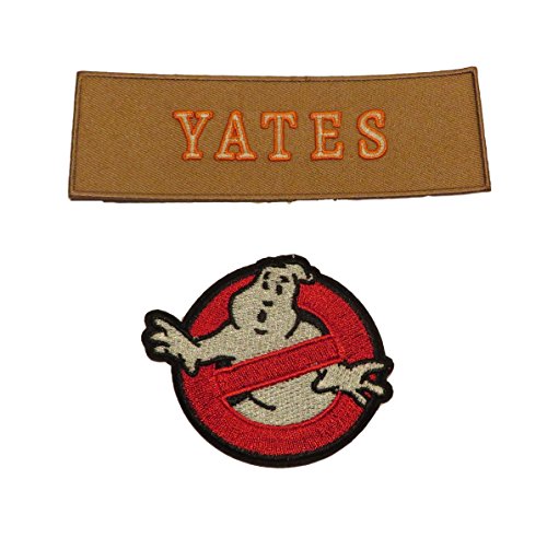 GHOSTBUSTERS III New Movie Characters Set of 2 Iron-On/Sew On PATCHES (YATES)