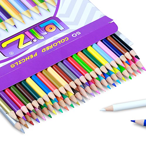 LolliZ-50-Colored-Pencils-Set