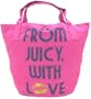Juicy Couture Extra Large Canvas GENERATION Y FROM JUICY WITH LOVE Tote Bag - Fuchsia