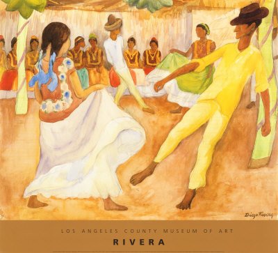 Baile en Tehauntepec Art Poster Print by Diego Rivera, 30x27