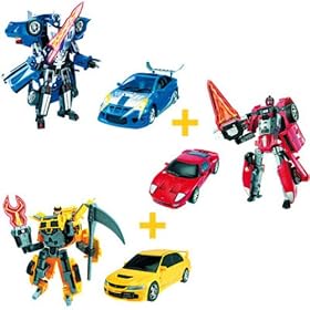 Logitoys - 59650 - Figurine - Set 3 Robots  Transformers