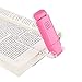 DEWENWILS USB Rechargeable Book Reading Light, Warm White, Brightness Adjustable, LED Clip on Book Lights for Reading in Bed, Car Reading Light for Kids, Bookworms, Pink