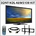 Sony Bravia® W-Series KDL-46W5100 46-inch 1080P 120HZ LCD HDTV + Wall Mount Accessory Kit