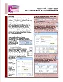 Microsoft Access 2007 Quick Reference Guide: 202 - Designing & Enhancing Forms