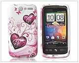 Popular Flower Silicone Case Cover for HTC Desire Bravo G7 Peach Heart