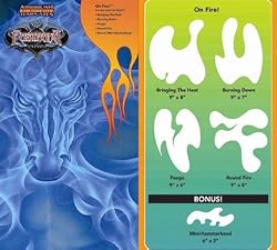 Devilbiss Dager Airbrush Stencils - On Fire