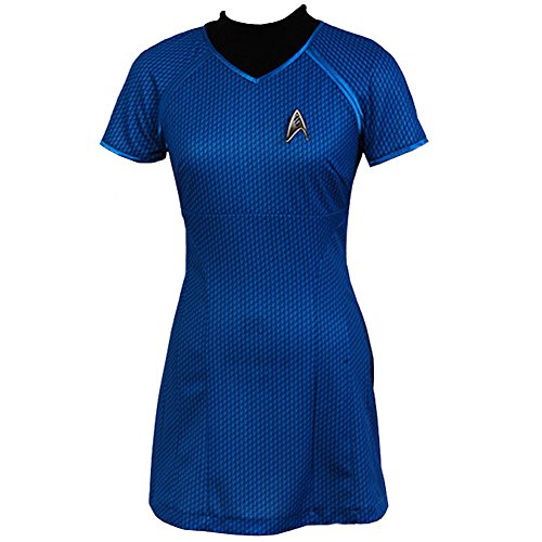 CosplaySky Star Trek Into Darkness Blue Dress Marcus Uniform Costume
