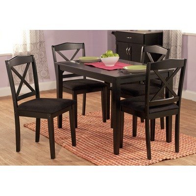 TMS 85515BLK Mason Five Piece Dining Set in Black