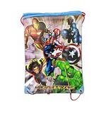 Licensed Marvel Heroes Drawstring Bag Backpack - CAPTAIN AMERICA / THOR / HULK