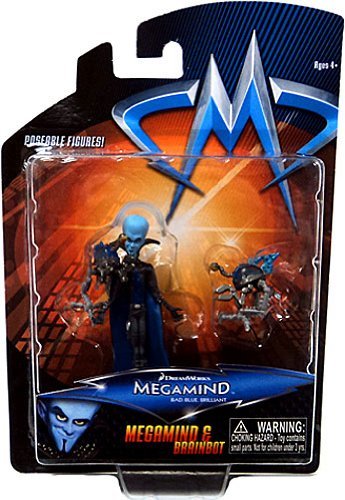 51kUFfTjk%2BL Megamind Movie Mini Action Figure 2Pack Megamind Brainbot