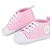 Cute Infant Toddler Baby Soft Sneaker Anti-skid Prewalker Casual Lace-up Canvas Trainers Crib Shoes Pink