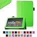 FINTIE (Green) Slim Fit Folio Stand Leather Case for Amazon Kindle Fire 7" Tablet -10 Color Options (does not fit Kindle Fire HD)