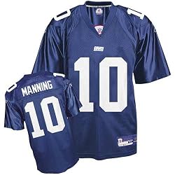 Eli Manning #10 New York Giants Youth NFL Replica Player Jersey by Reebok (Royal Blue)