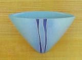 Japanese Ikebana Ikenobo Blue Vase #C6A265