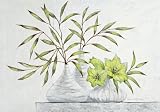 Eurographics H-GK-CA3059-VP Echtleinwand, Green Lilies 70 x 100 cm