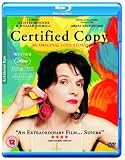 Buy : Certified Copy (2010) ( Copie conforme ) ( Copia conforme ) [ Blu-Ray, Reg.A/B/C Import - United Kingdom ]