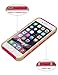 iPhone 6 Case, Vogue shop Hybrid High Impact Heavy Duty Dual Layer Hard PC Outer Shell with Soft Rubber Inner Armor Defender Case Cover for Apple iPhone 6 4.7 inch Screen with Screen Protector & Stylus (Three Month Warranty) (gold+rose)