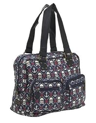 Skull and Crossbones and Nautical Anchor Weekend Bag