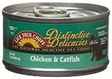 Lick Your Chops Distinctive Delicacies Chicken & Catfish For Cats, 3.2 Ounce Tins (Pack of 24)