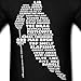 Hockey Language Calligram Men's T-Shirt by Spreadshirt