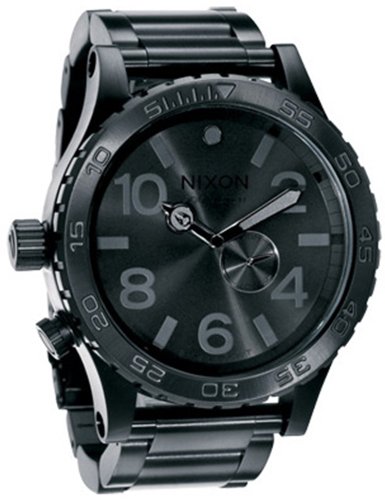Nixon Men's A057-001 Stainless-Steel Analog Black Dial Watch