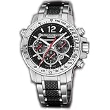 Raymond Weil Watches Raymond Weil Nabucco Automatic SS Black Dial, Arabic Numerals and Indexes, Chronograph , SS/ Carbon Fiber Bracelet Men's Watch
