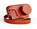 No.2 Warehouse Protective Leather Case Bag For Samsung NX Mini Camera with 9-27mm Lens(brown) + a Piece of Clean Cloth