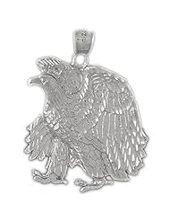 Clevereves 14K White Gold Pendant Eagle 10.8 - Gram(s)