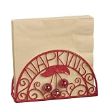 Grasslands Road Summer Kitchen 7-Inch by 3-3/4-Inch by 4-Inch Cherry Napkin Holder