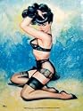 Bettie Page- Bettie IV 30'' x 40'' Textile/Fabric Poster