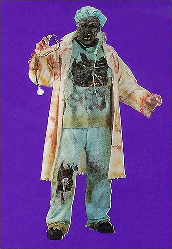 7-Piece Teen Unisex Zombie Doctor Scary Ghoul Halloween Costume One Size #1668