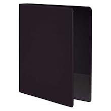 Wilson Jones 368 Line Basic Round Ring Binder, 3" Capacity, 8.5" x 11" Sheet Size, Black (W368-49NB)