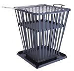 FEUERKORB eckig GRILL BBQ Feuerstelle...