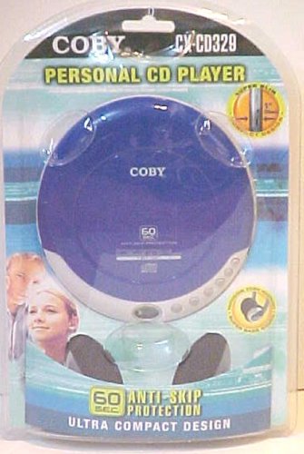 Coby Royal Blue Personal Cd Player Anti Skip Protection