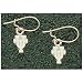 Logo Art Texas Longhorns 10K Gold Team Font 3/8 Dangle Earrings