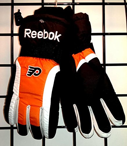 NHL Reebok Philadelphia Flyers Face Off Gloves - Orange/Black