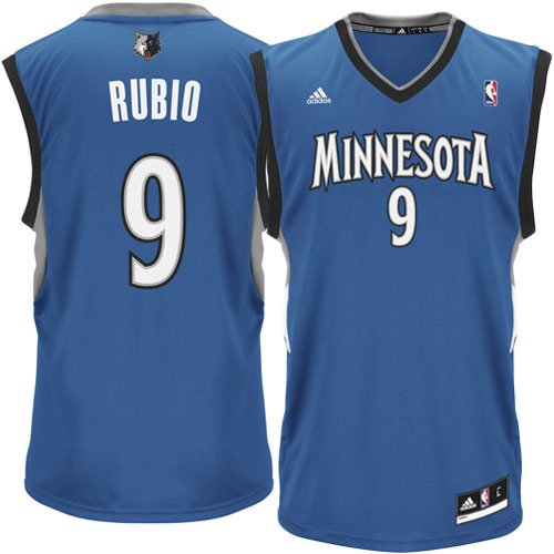 Adidas Minnesota Timberwolves Ricky Rubio Revolution 30 Replica Road Jersey Small