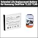 Extended Life Replacement Battery Pack SLB-07A for Samsung DualView TL225 TL90 1000MAH + Clear LCD Screen Protectors