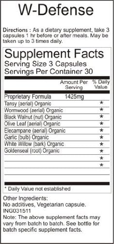 Herbal-Medi-Care W-Defense (Intestinal Invaders) 90 Veg Cap