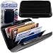 Black Aluminum Wallet Credit Card Protection Waterproof Case with Metal Aluma Wallet Gift and Gadget Card Guard